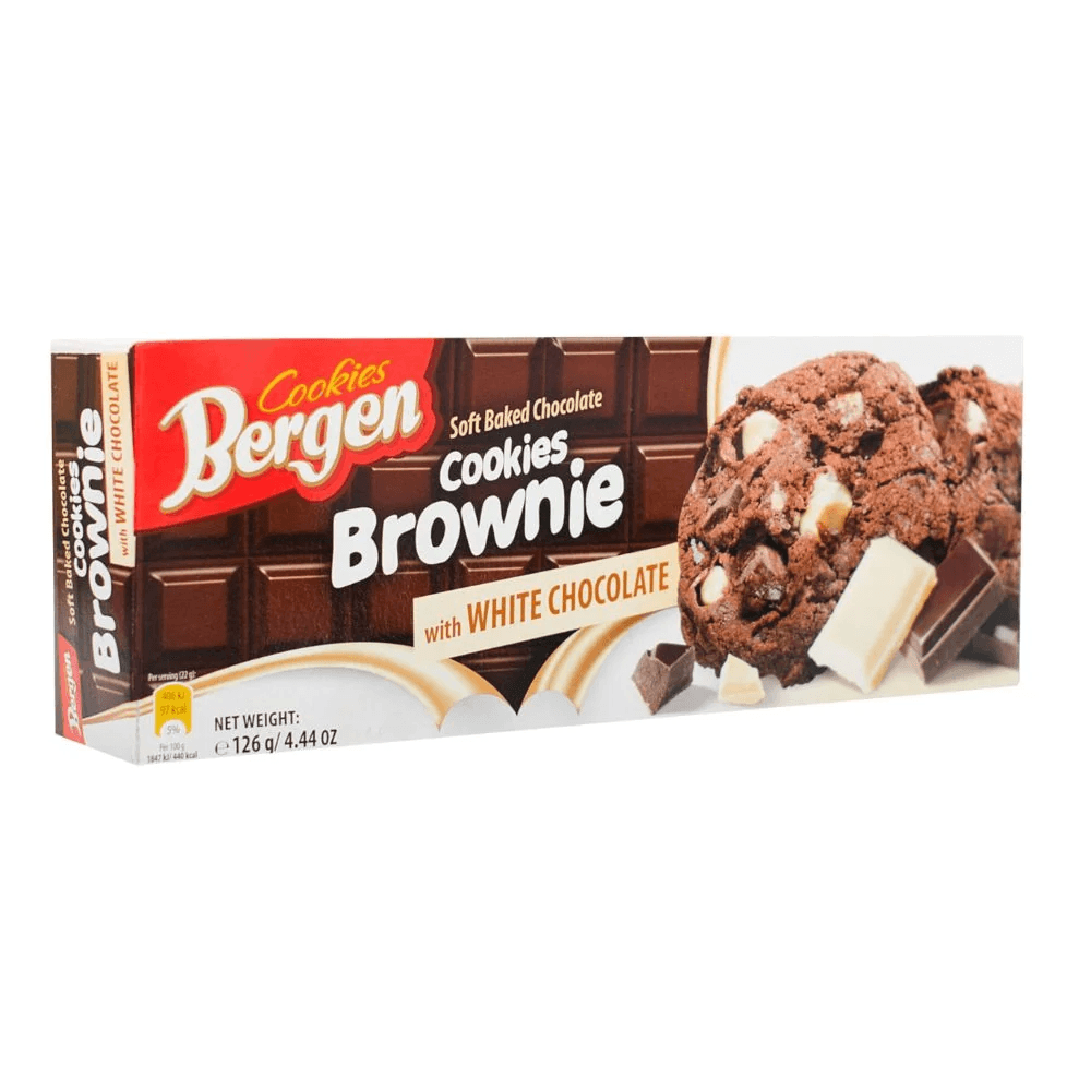 Bergen Soft Baked Brownie White Chocolate 126g