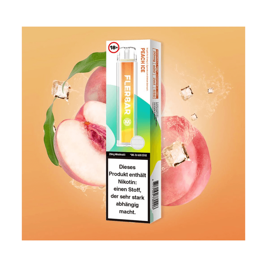 Flerbar M Einweg E-Zigarette - Peach Ice - 20 Mg/ml (1er Packung)