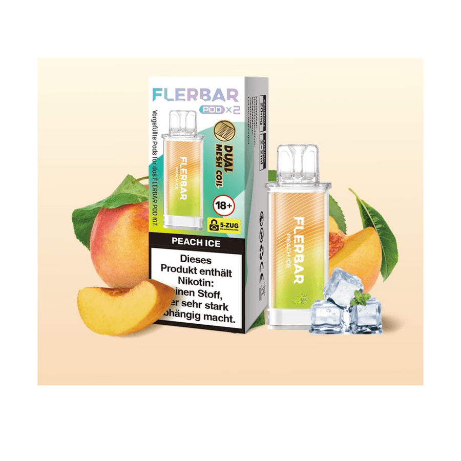 Flerbar Pod - Peach Ice 20mg (2x Pro Packung)