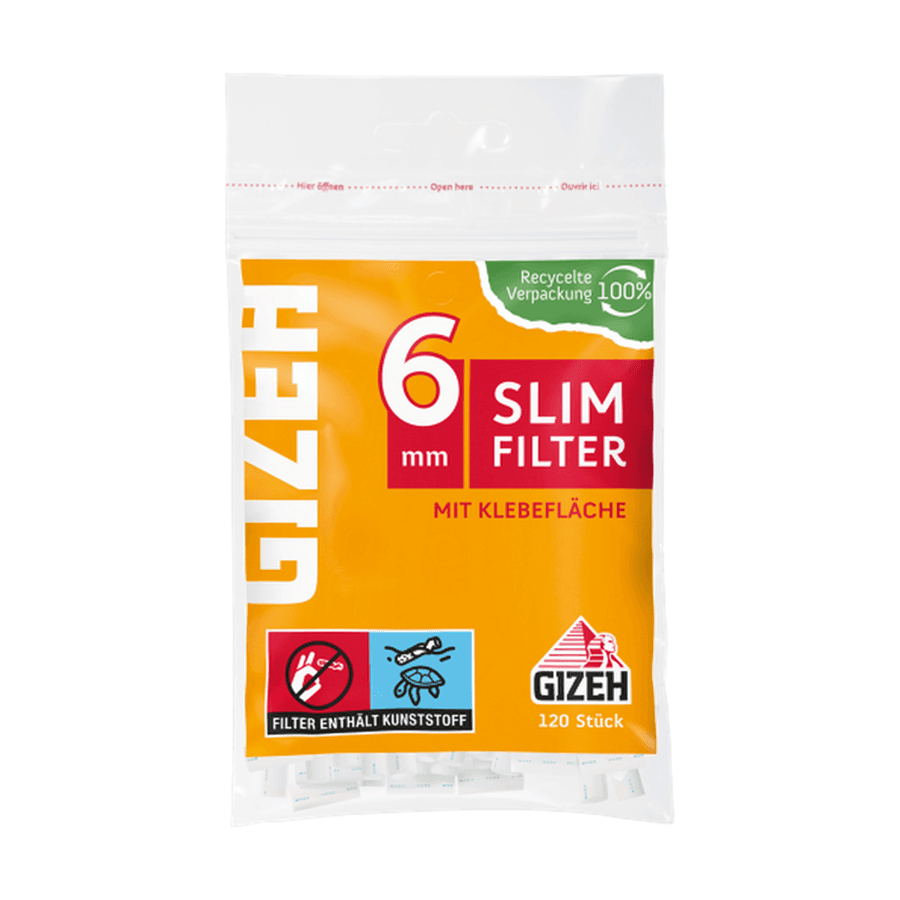 Gizeh slim filter mit klebeflache