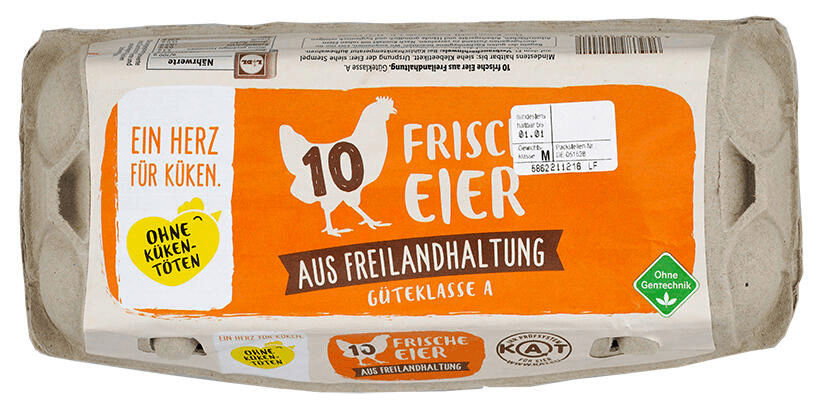 Frische Eier 10er Freiland