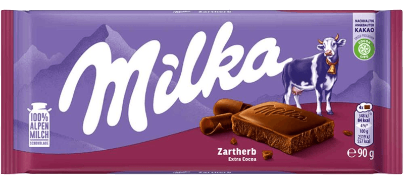 Milka Zartherb 90g