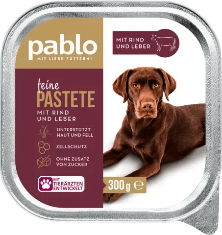 Pablo Feine Pastete Rind & Leber 300g