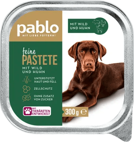 Pablo Feine Pastete Wild & Huhn 300g