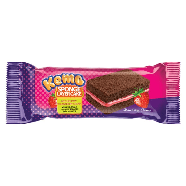 Kemo Sponge Layer Cake Strawberry